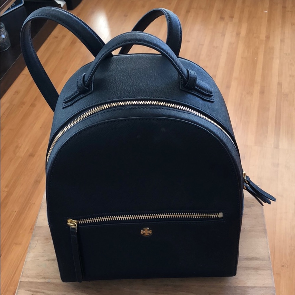 NWOT Tory Burch Backpack Purse Navy, Leather